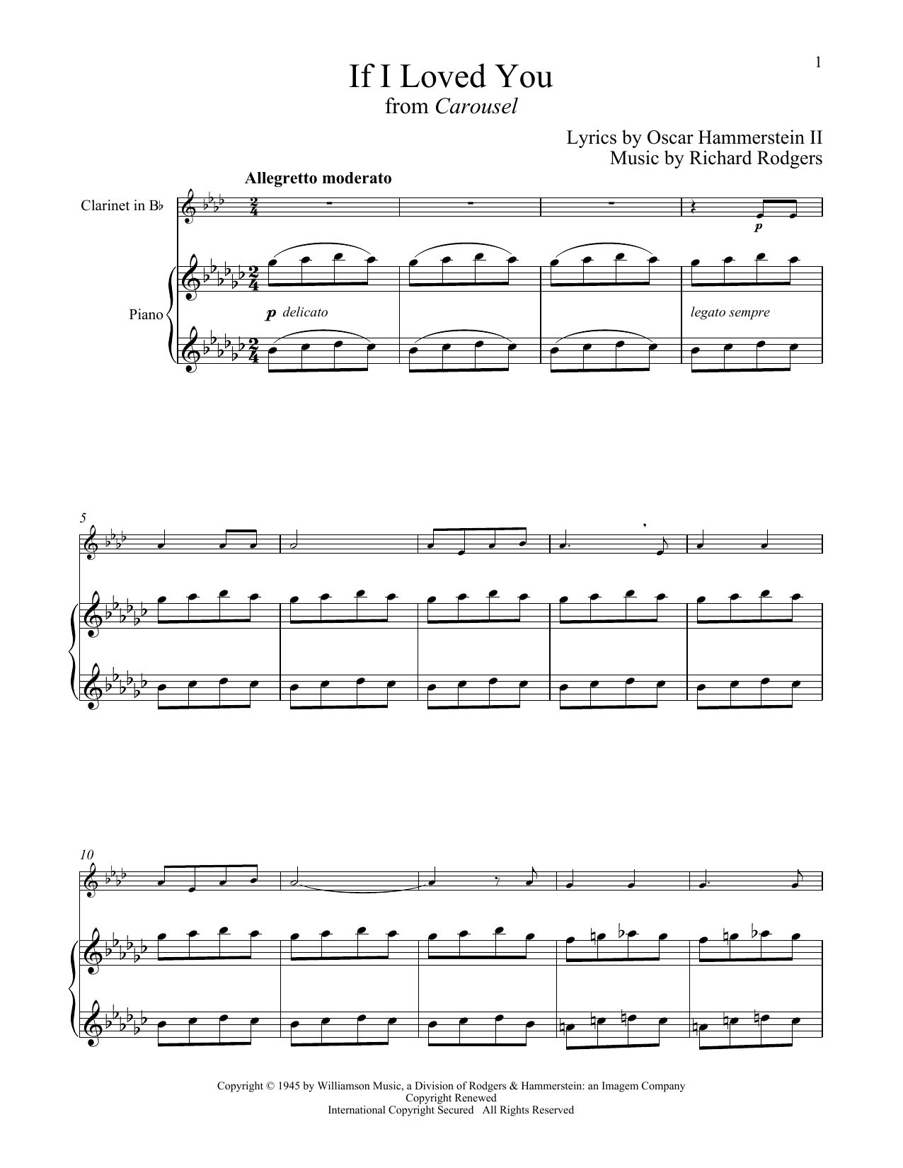 Download Rodgers & Hammerstein If I Loved You (from Carousel) Sheet Music