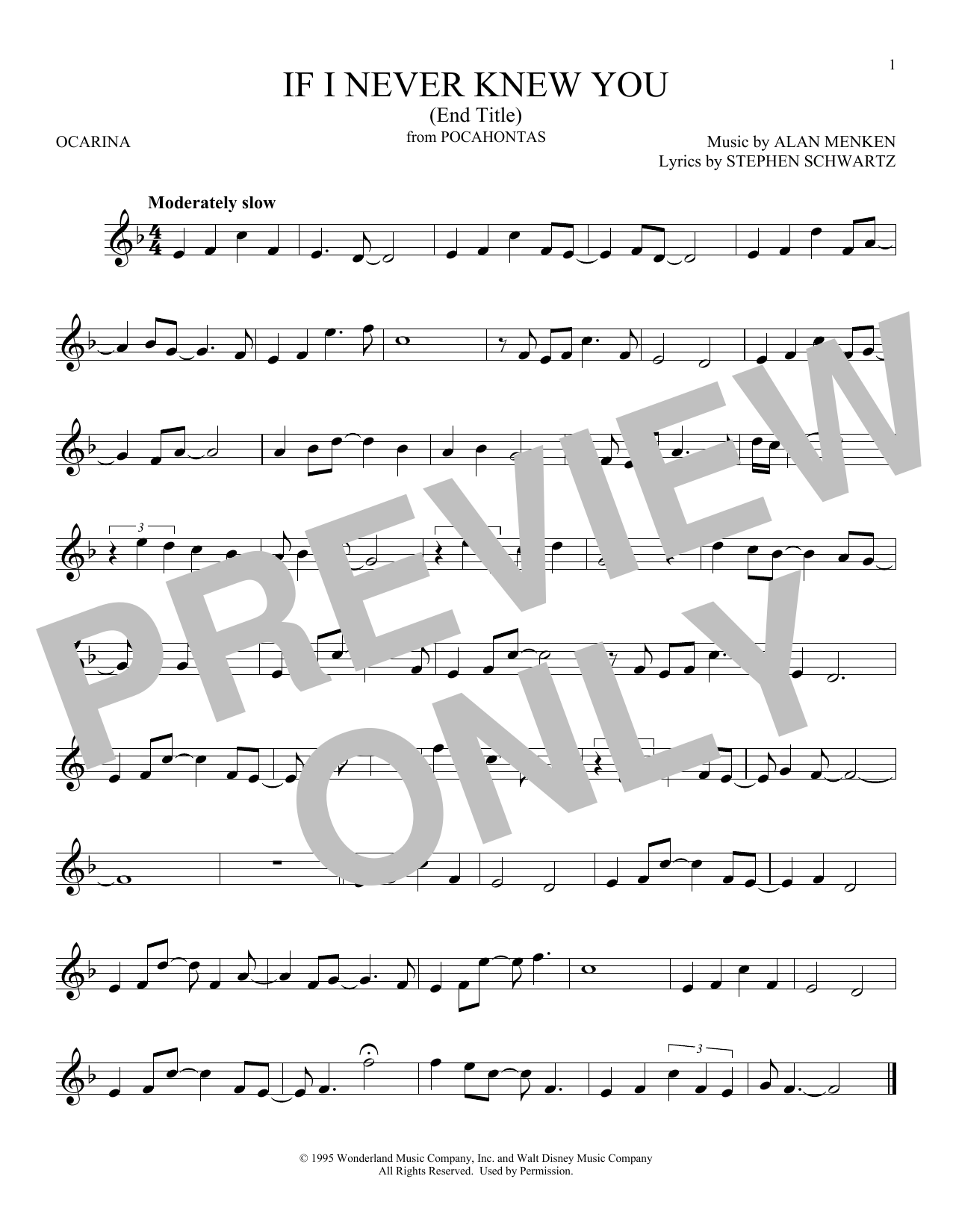 Download Jon Secada and Shanice If I Never Knew You (End Title) (from P Sheet Music