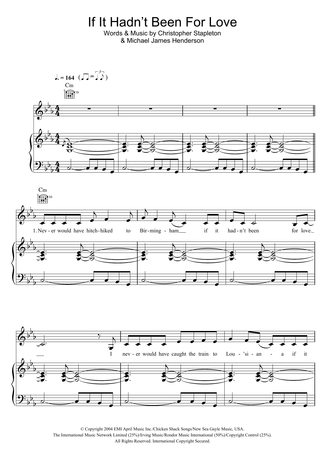 Download Adele If It Hadn't Been For Love Sheet Music