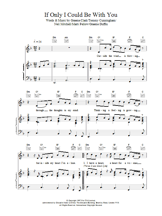 Download Wet Wet Wet If Only I Could Be With You Sheet Music