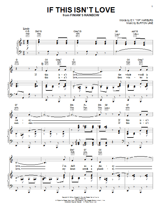 Download Bing Crosby If This Isn't Love Sheet Music
