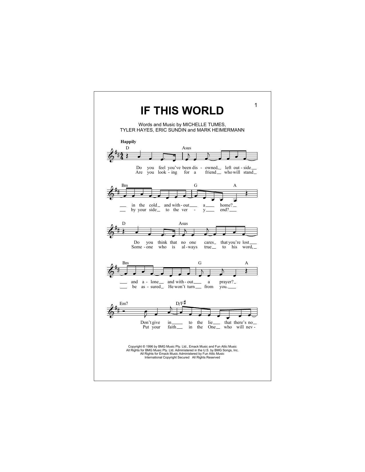 Download Jaci Velasquez If This World Sheet Music