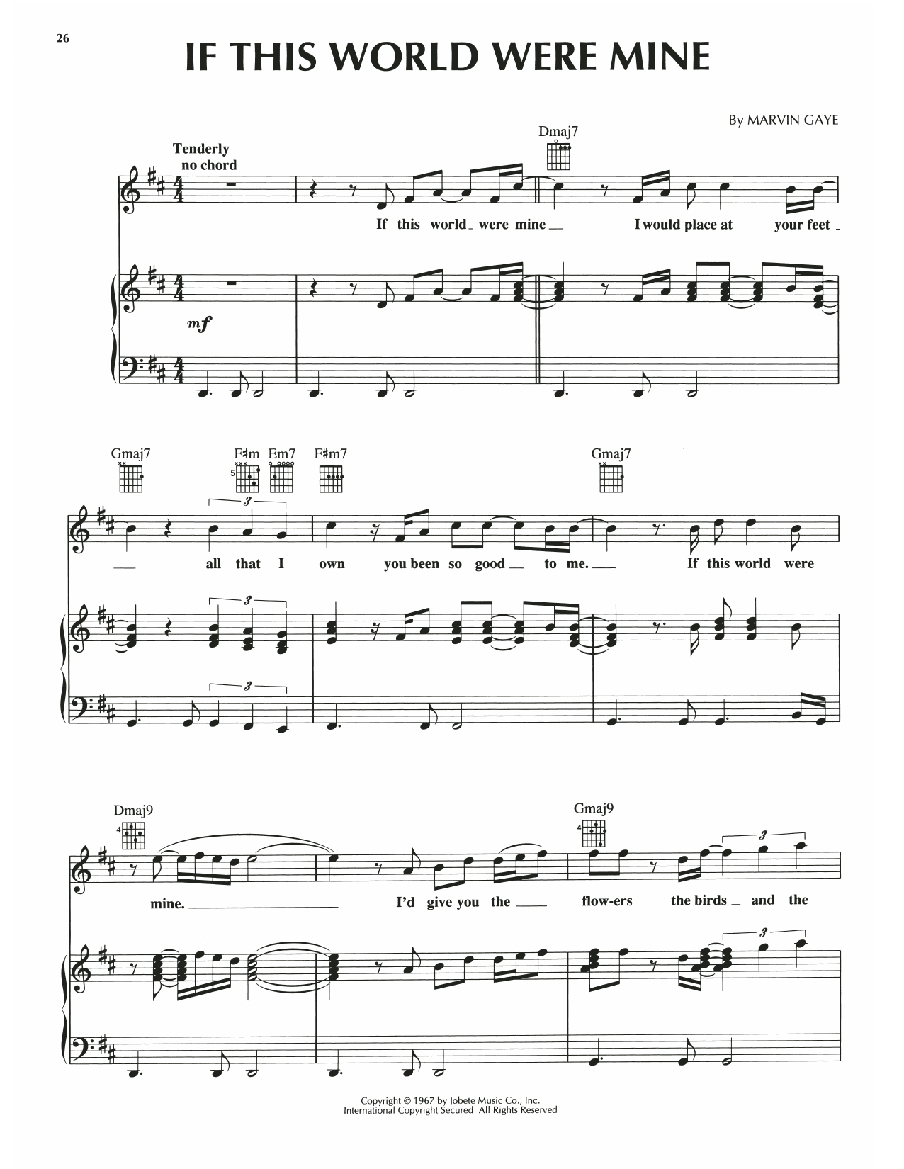 Download Luther Vandross and Cheryl Lynn If This World Were Mine Sheet Music