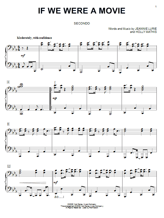 Download Hannah Montana If We Were A Movie Sheet Music