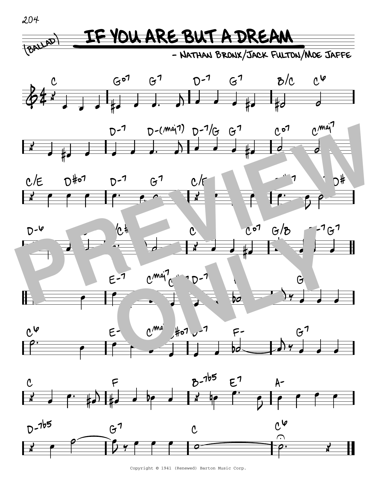 Download Frank Sinatra If You Are But A Dream Sheet Music