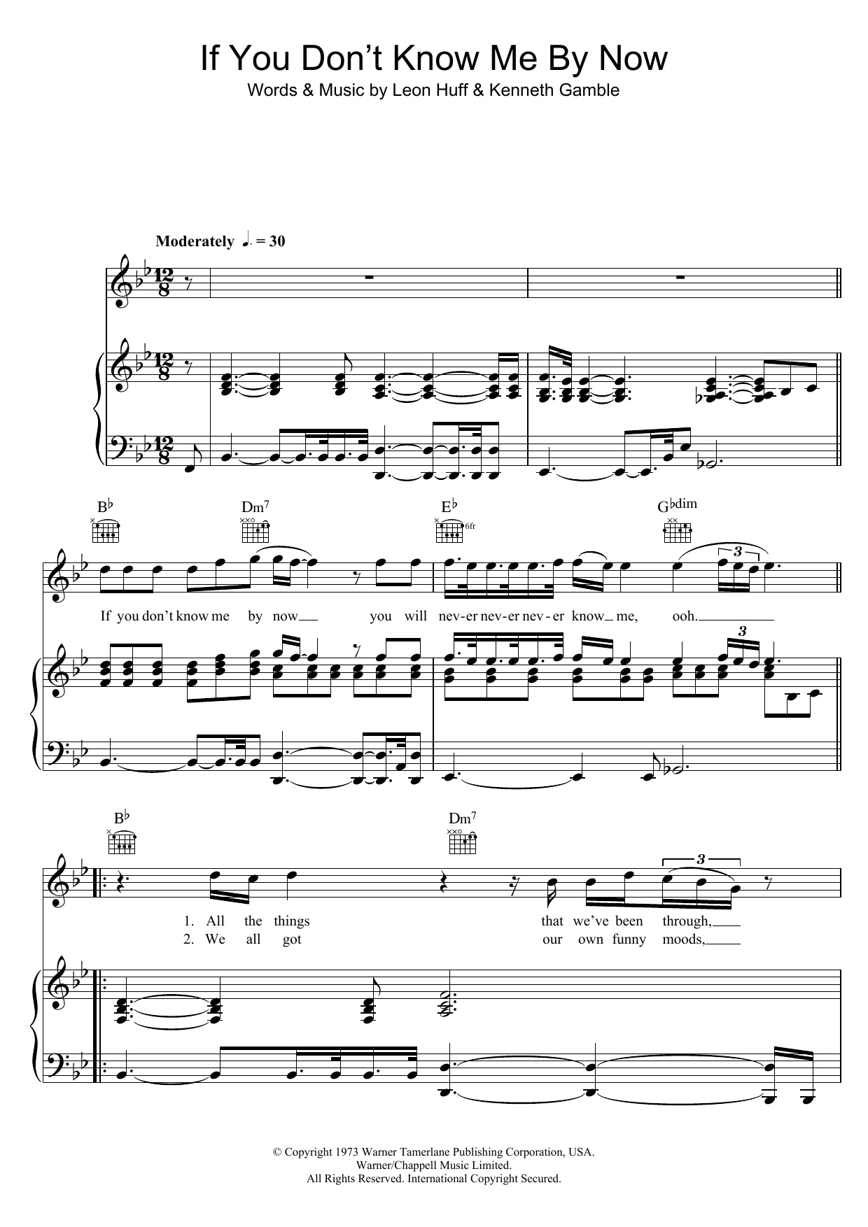Download Simply Red If You Don't Know Me By Now Sheet Music