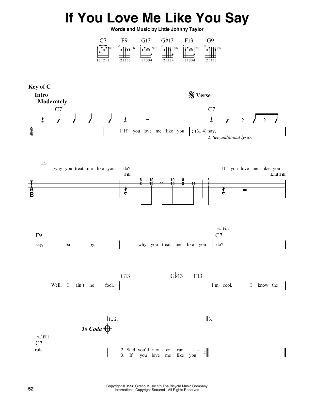 Download Albert Collins If You Love Me Like You Say Sheet Music