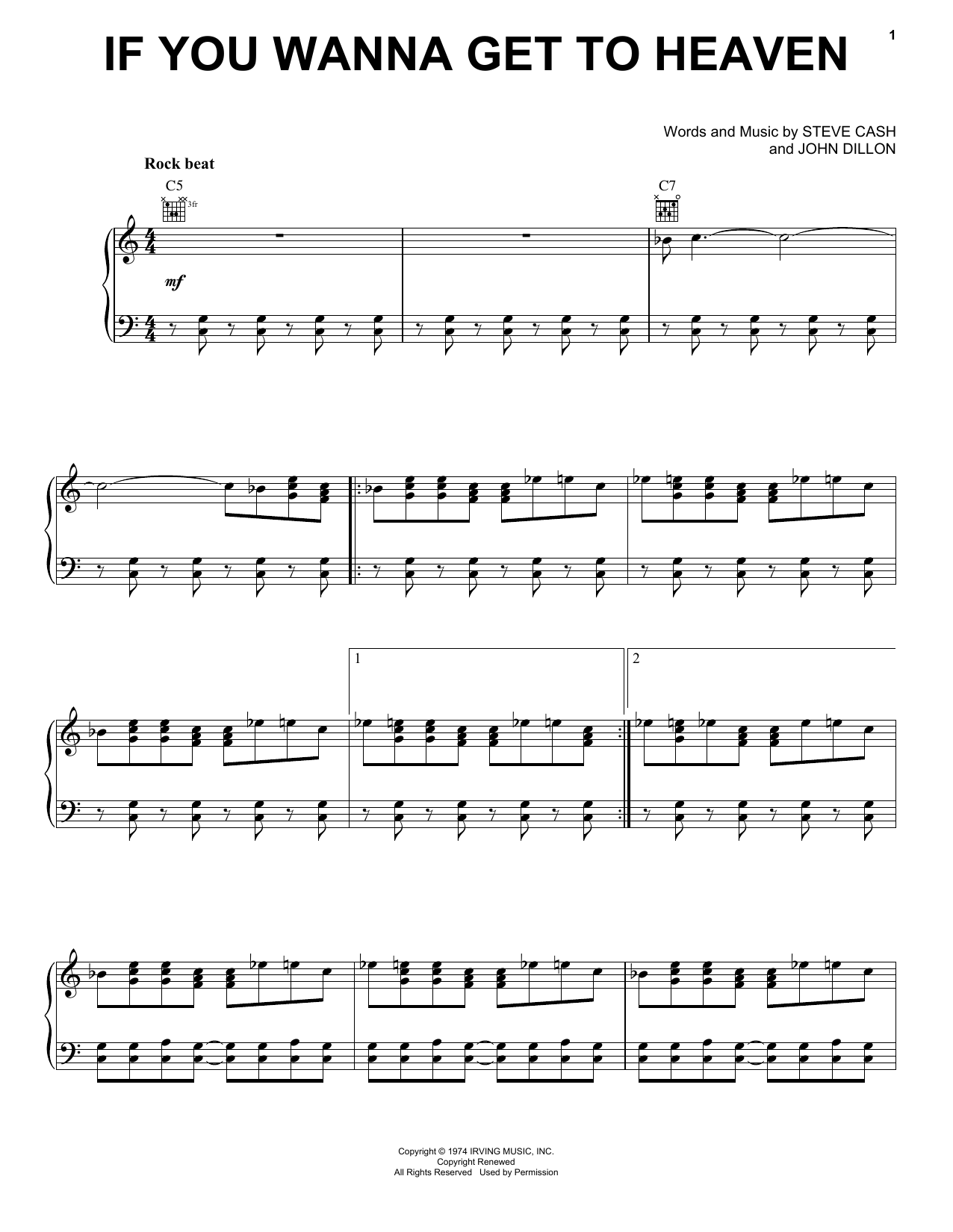 Download Ozakee Mountain Daredevils If You Wanna Get To Heaven Sheet Music