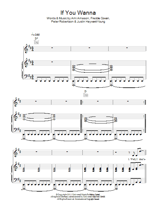 Download The Vaccines If You Wanna Sheet Music