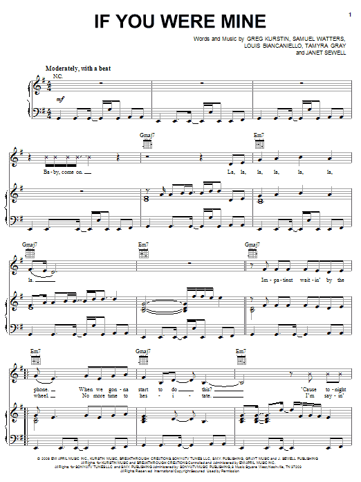 Download Jessica Simpson If You Were Mine Sheet Music
