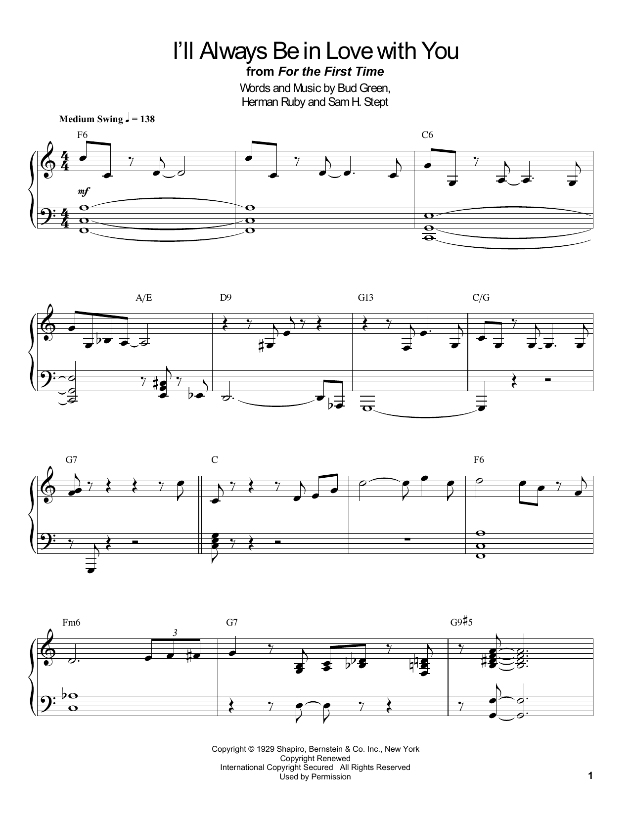 Download Count Basie I'll Always Be In Love With You Sheet Music