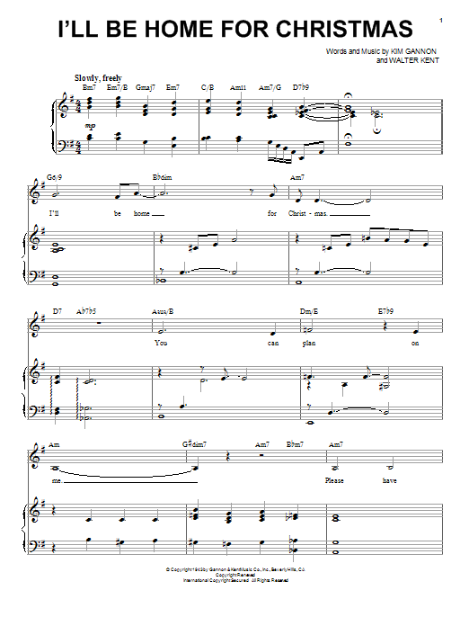 Download Michael Buble I'll Be Home For Christmas Sheet Music