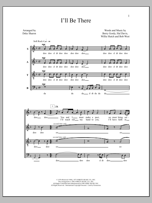 Download Deke Sharon I'll Be There Sheet Music