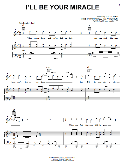 Download Third Day I'll Be Your Miracle Sheet Music