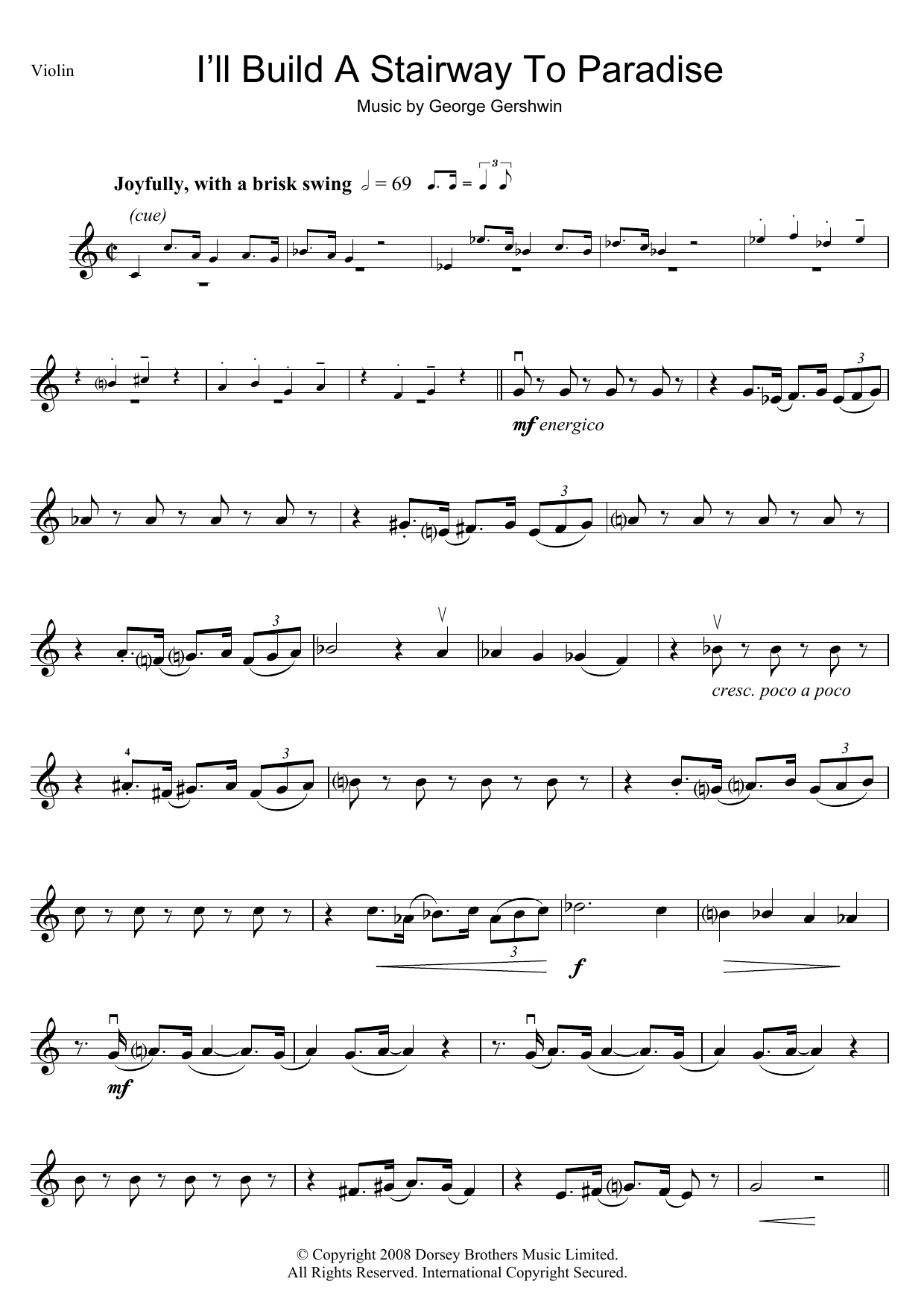 Download George Gershwin I'll Build A Stairway To Paradise Sheet Music