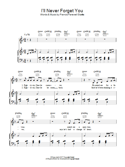 Download Birdy I'll Never Forget You Sheet Music