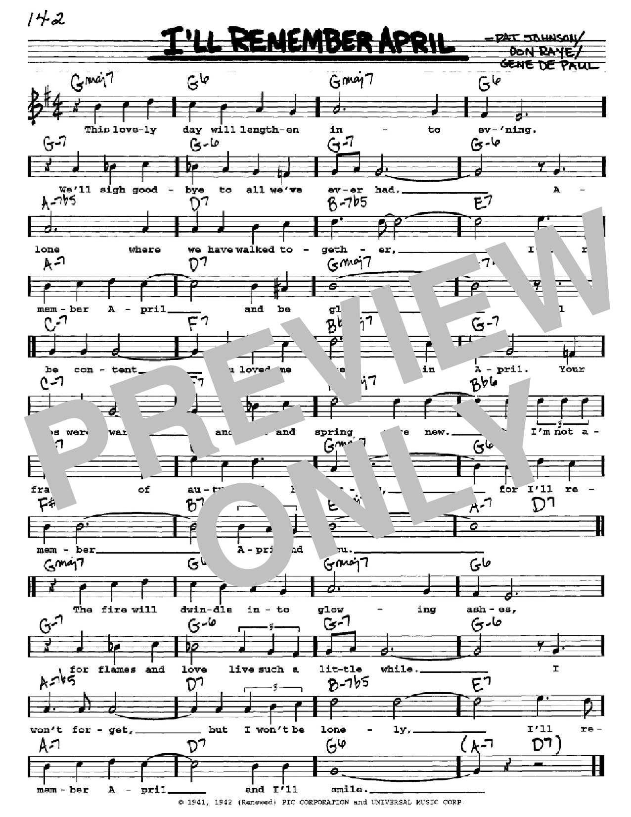 Download Woody Herman I'll Remember April Sheet Music
