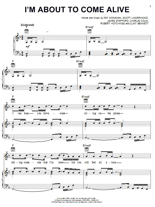 Download Train I'm About To Come Alive Sheet Music