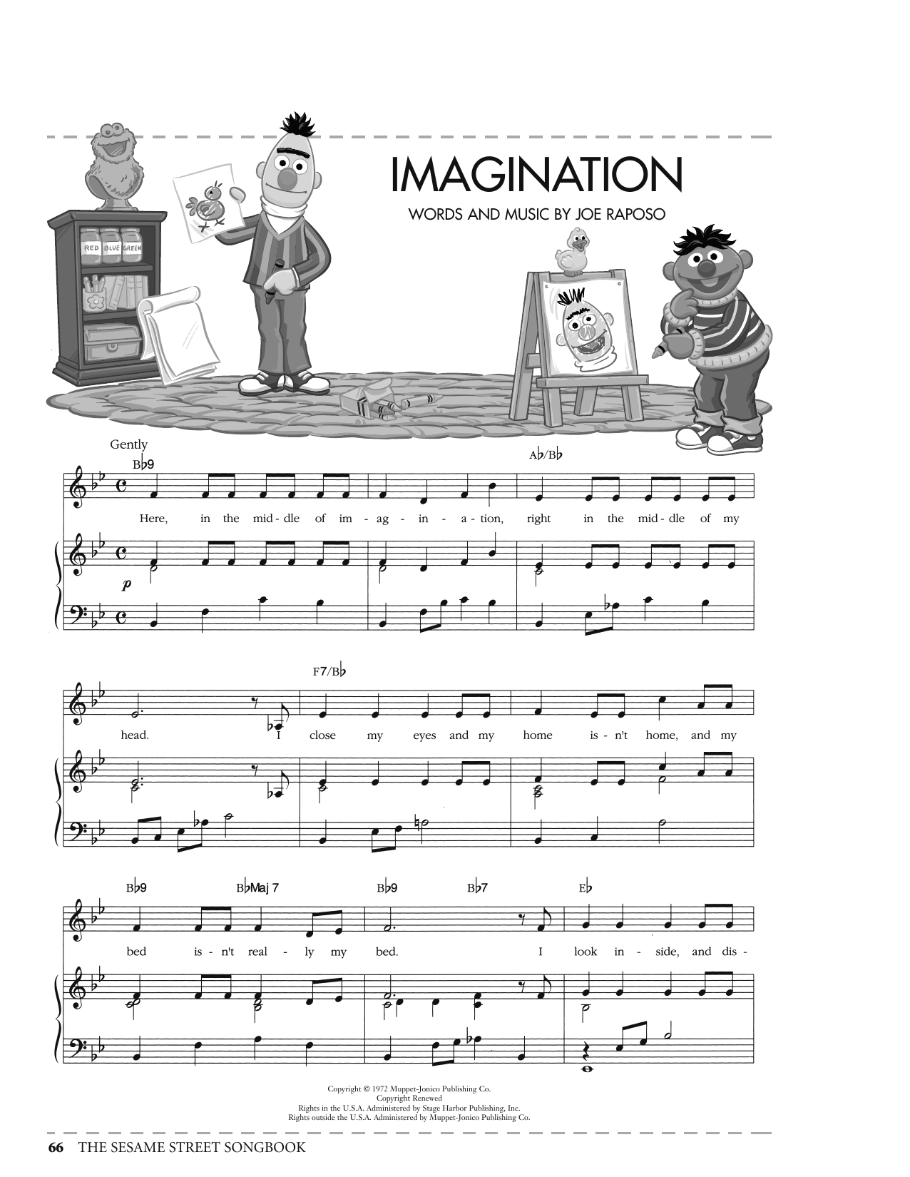 Joe Raposo Imagination (from Sesame Street) sheet music notes printable PDF score
