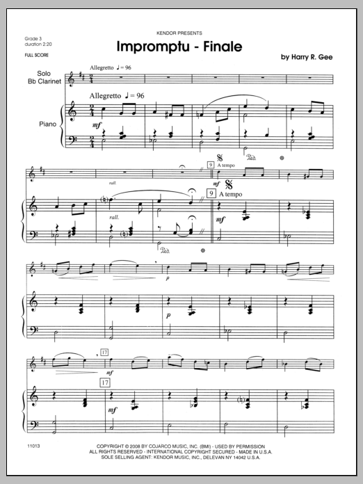 Download Gee Impromptu-Finale - Piano Sheet Music