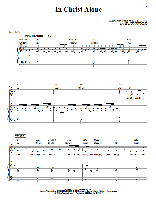 Download Passion In Christ Alone Sheet Music