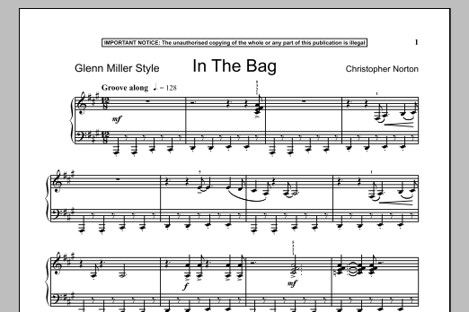 Download Christopher Norton In The Bag Sheet Music