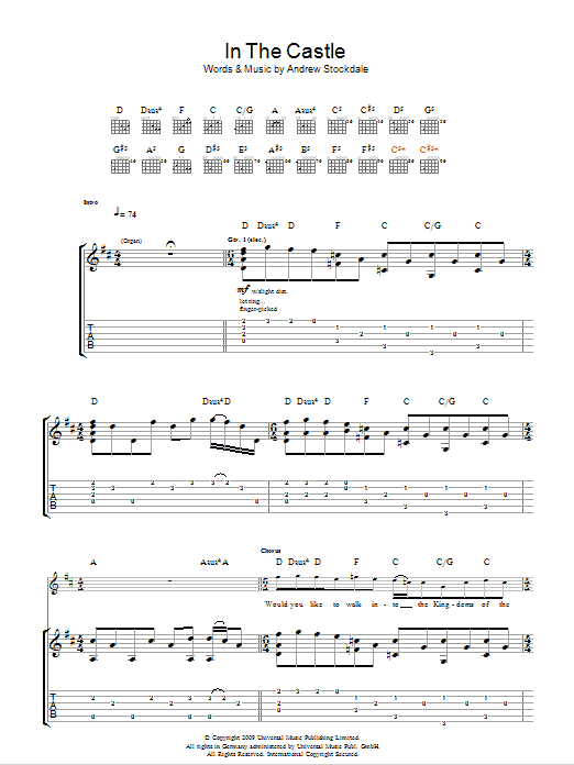 Download Wolfmother In the Castle Sheet Music