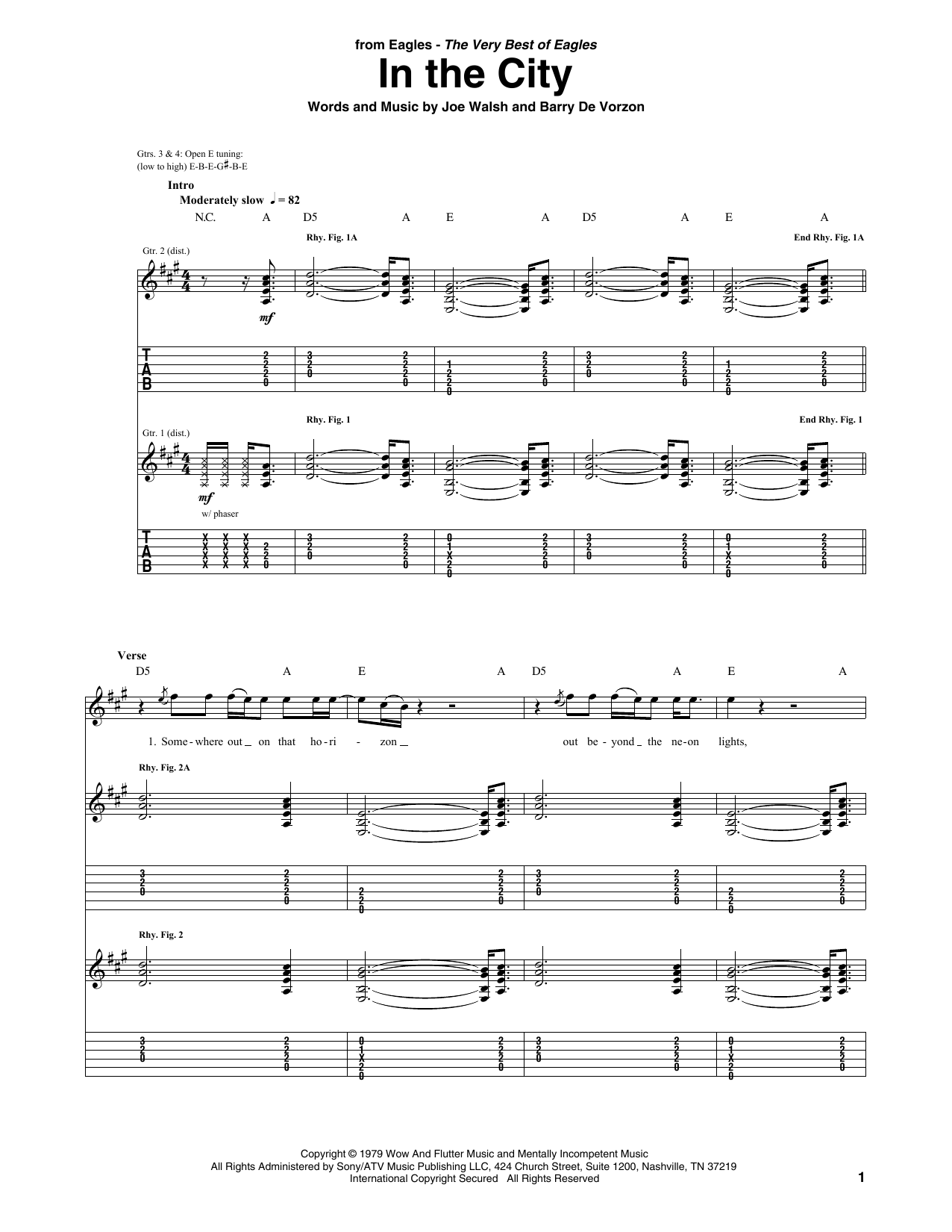 Download Eagles In The City Sheet Music