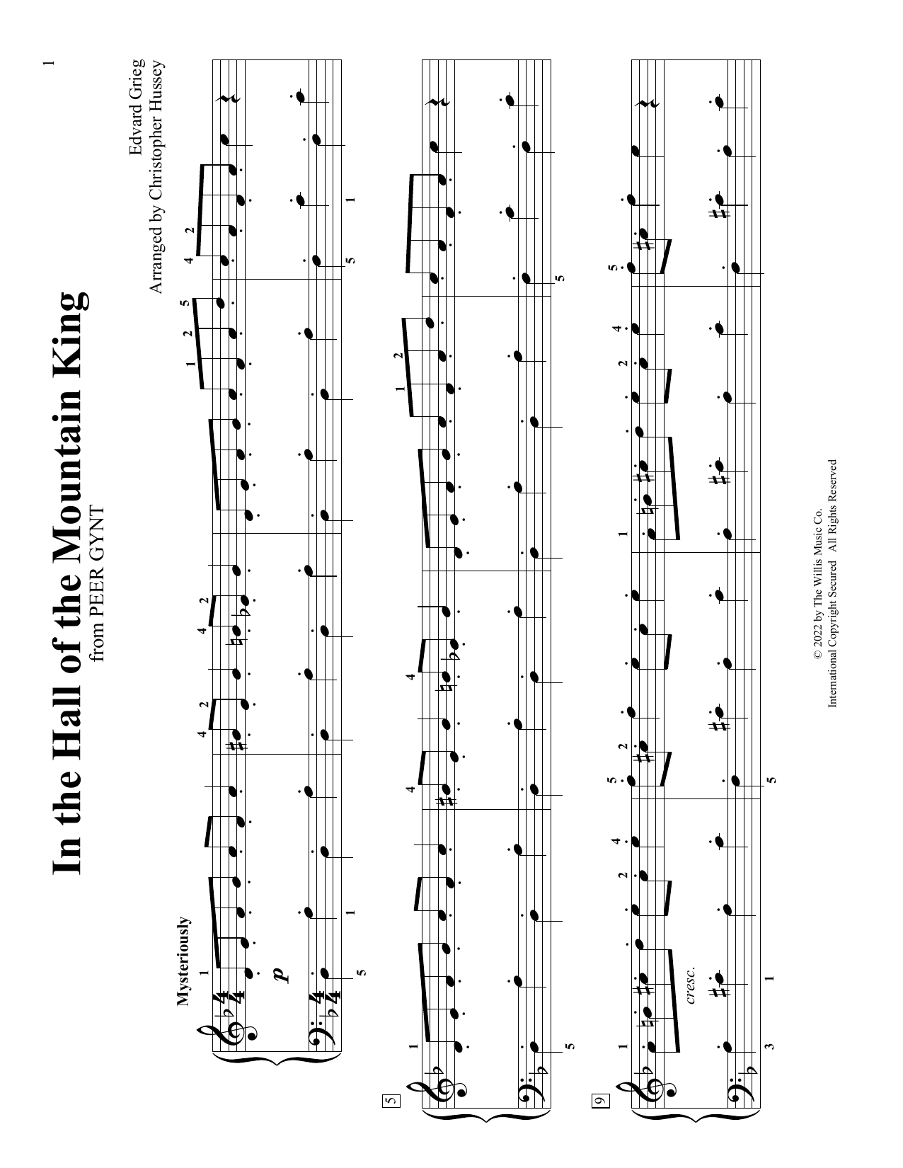 Download Edvard Grieg In The Hall Of The Mountain King (arr. Sheet Music
