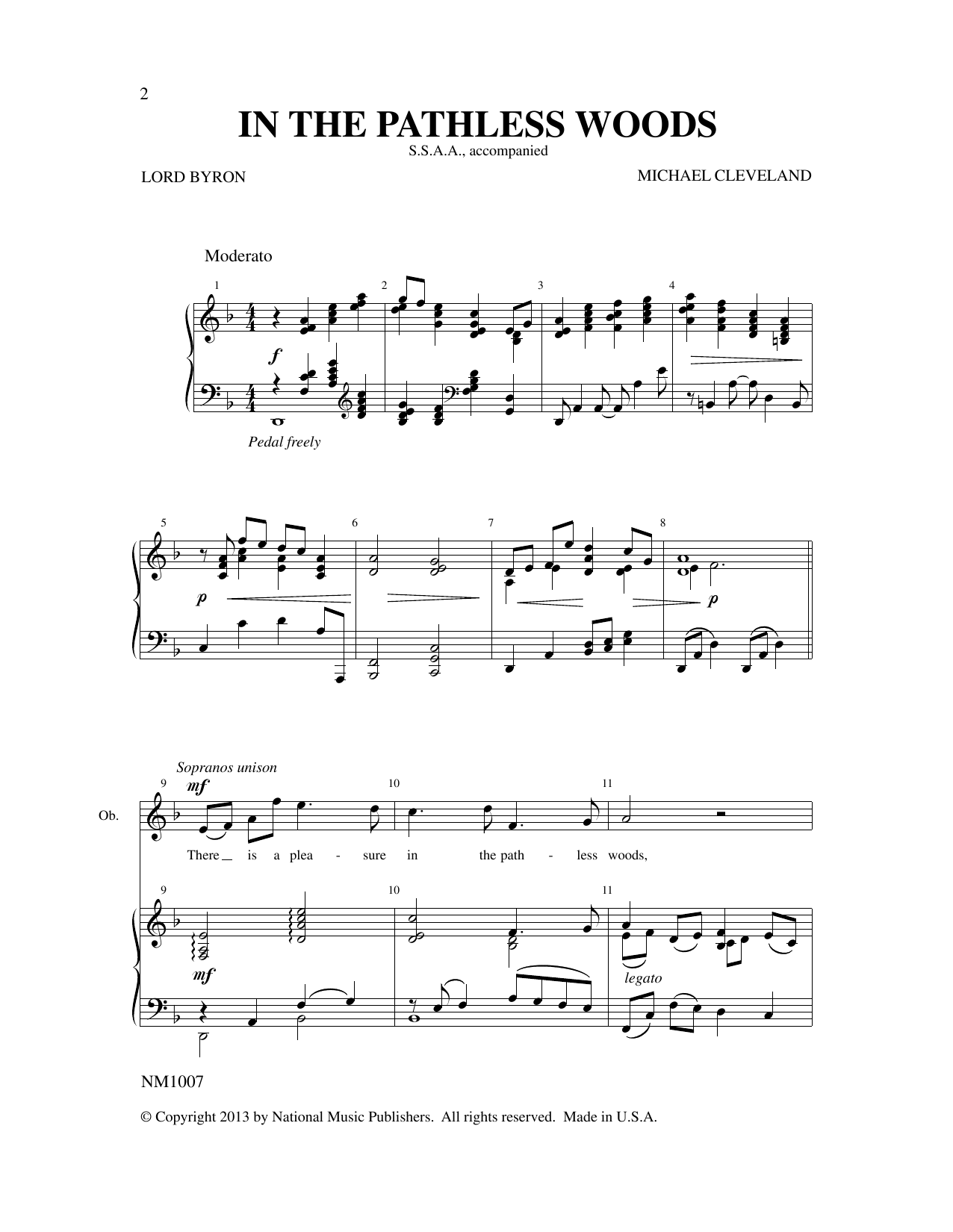 Download Michael Cleveland In The Pathless Woods Sheet Music