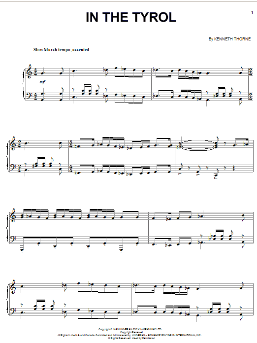 Download The Beatles In The Tyrol Sheet Music