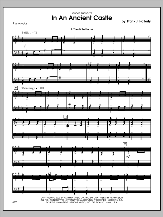 Download Halferty In An Ancient Castle - Piano Sheet Music