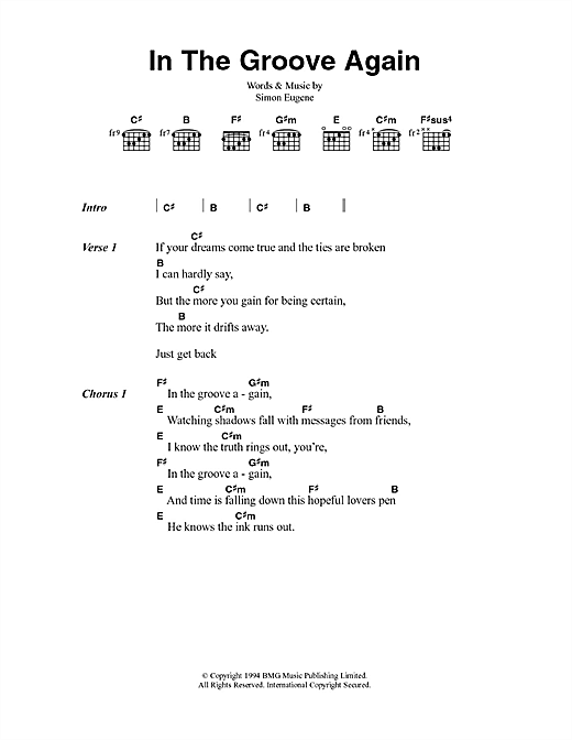 Download Out Of My Hair In The Groove Again Sheet Music