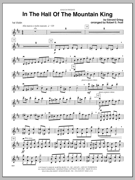 Download Frost In the Hall of the Mountain King - 1st Sheet Music
