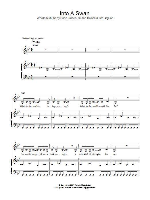 Download Siouxsie Into A Swan Sheet Music