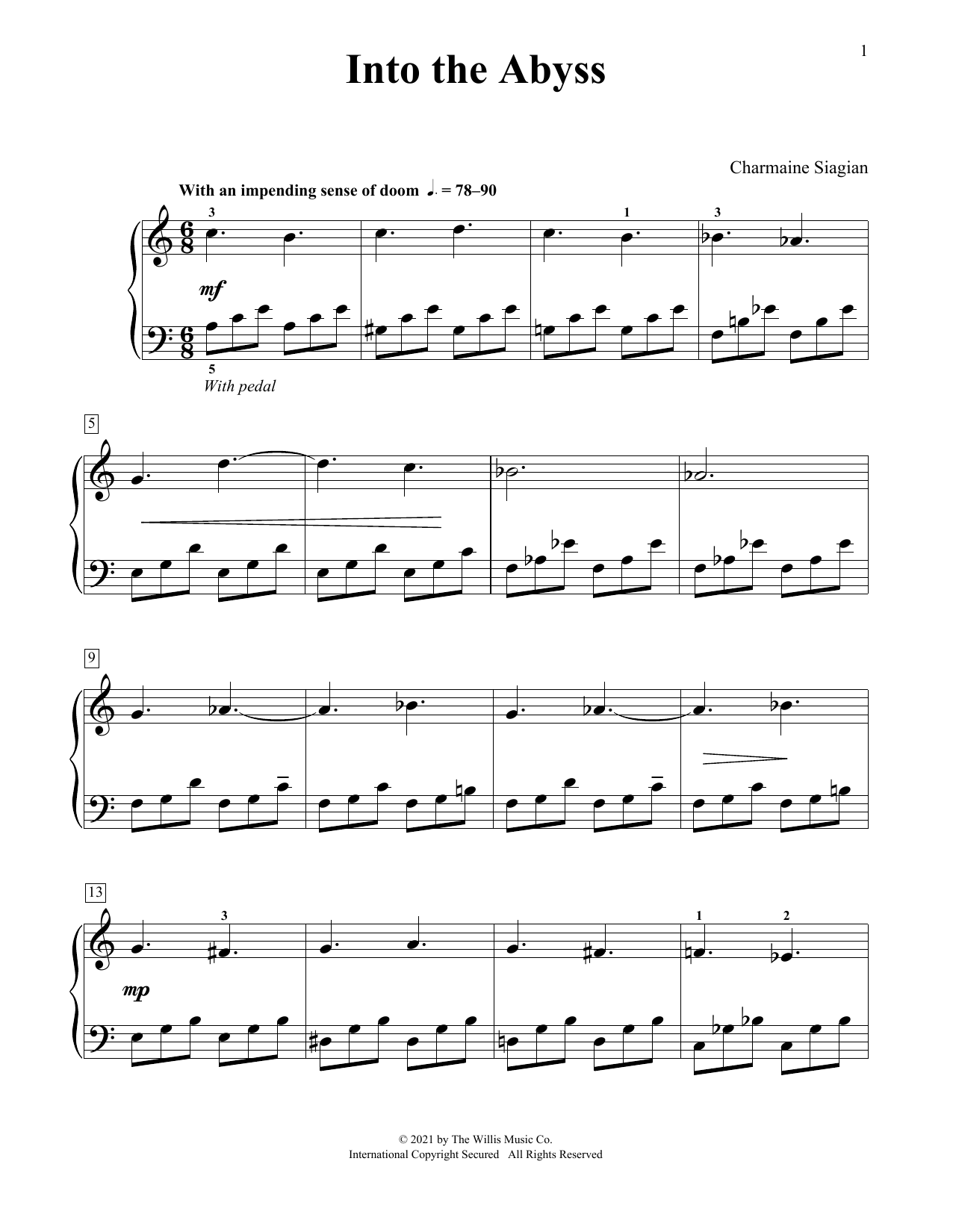 Download Charmaine Siagian Into The Abyss Sheet Music