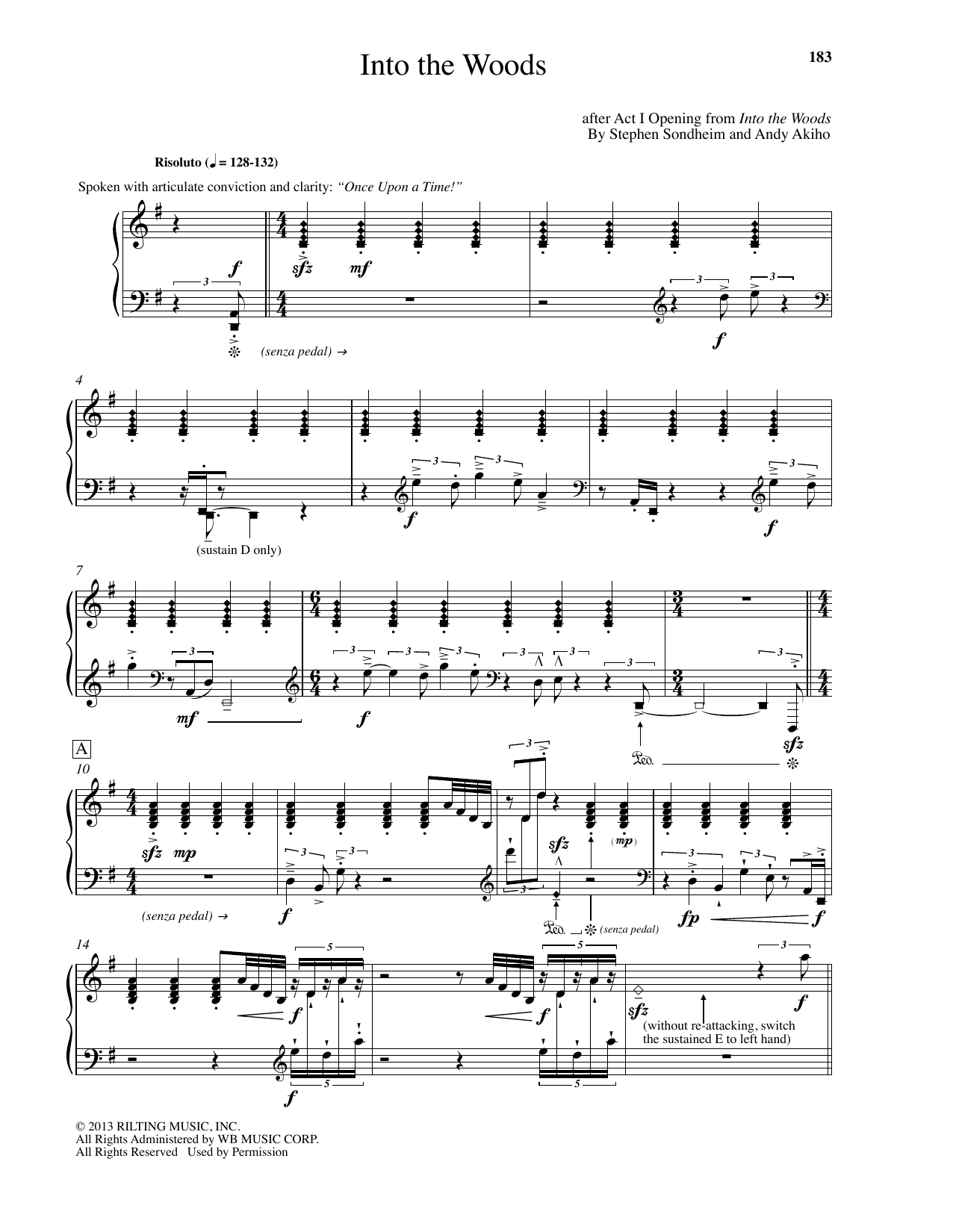 Download Stephen Sondheim Into The Woods (arr. Andy Akiho) Sheet Music