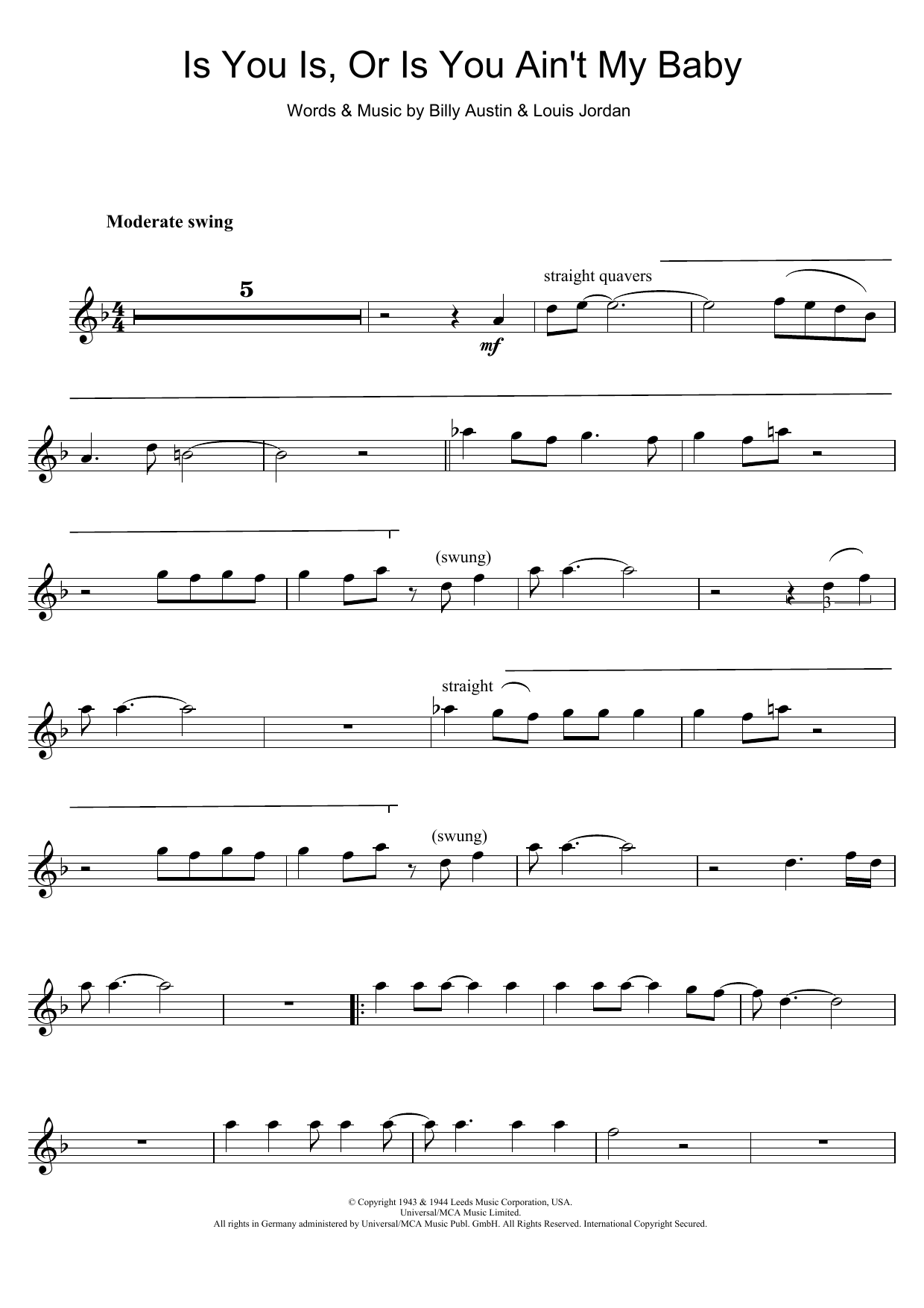 Download Diana Krall Is You Is Or Is You Ain't My Baby? Sheet Music