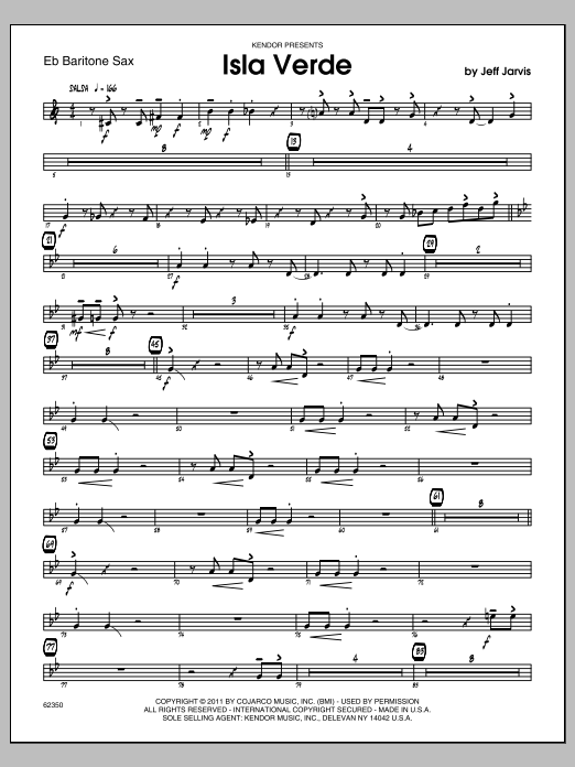 Download Jarvis Isla Verde - Baritone Sax Sheet Music