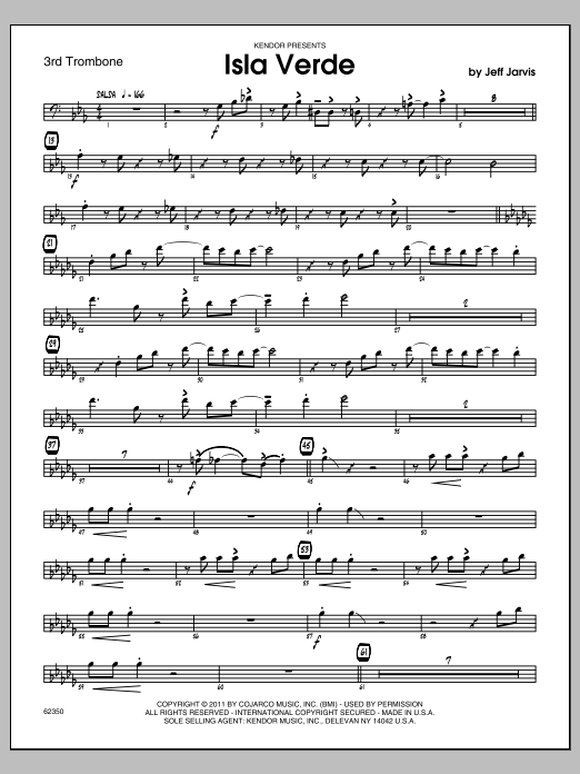 Download Jarvis Isla Verde - Trombone 3 Sheet Music