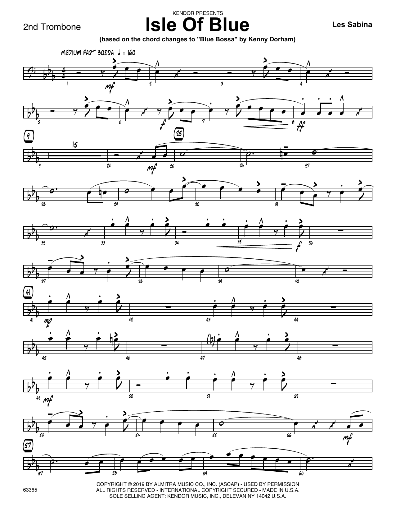 Download Les Sabina Isle Of Blue (based on the chord change Sheet Music