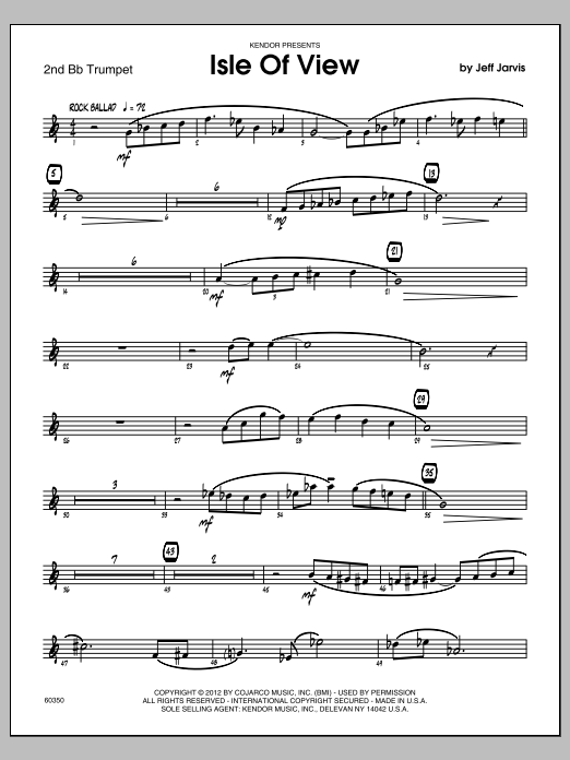 Download Jeff Jarvis Isle Of View - 2nd Bb Trumpet Sheet Music