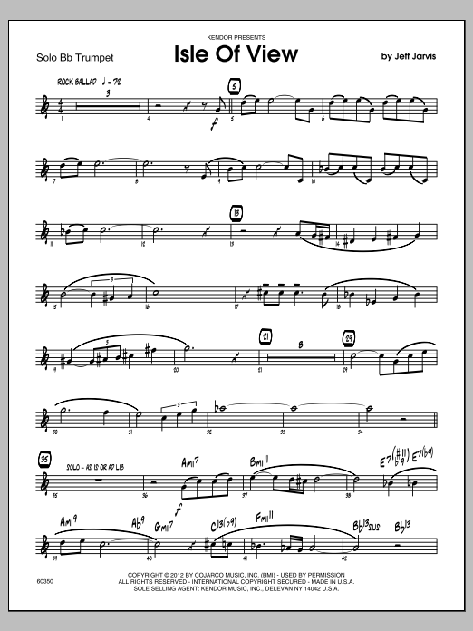 Download Jeff Jarvis Isle Of View - 5th Bb Trumpet Sheet Music