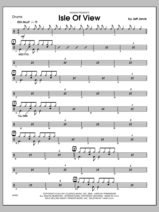 Download Jeff Jarvis Isle Of View - Drums Sheet Music