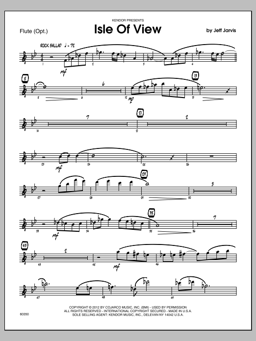 Download Jeff Jarvis Isle Of View - Flute Sheet Music