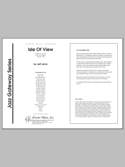 Download Jeff Jarvis Isle Of View - Full Score Sheet Music