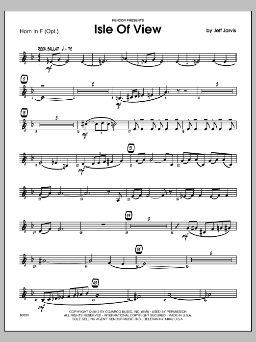 Download Jeff Jarvis Isle Of View - Horn in F Sheet Music