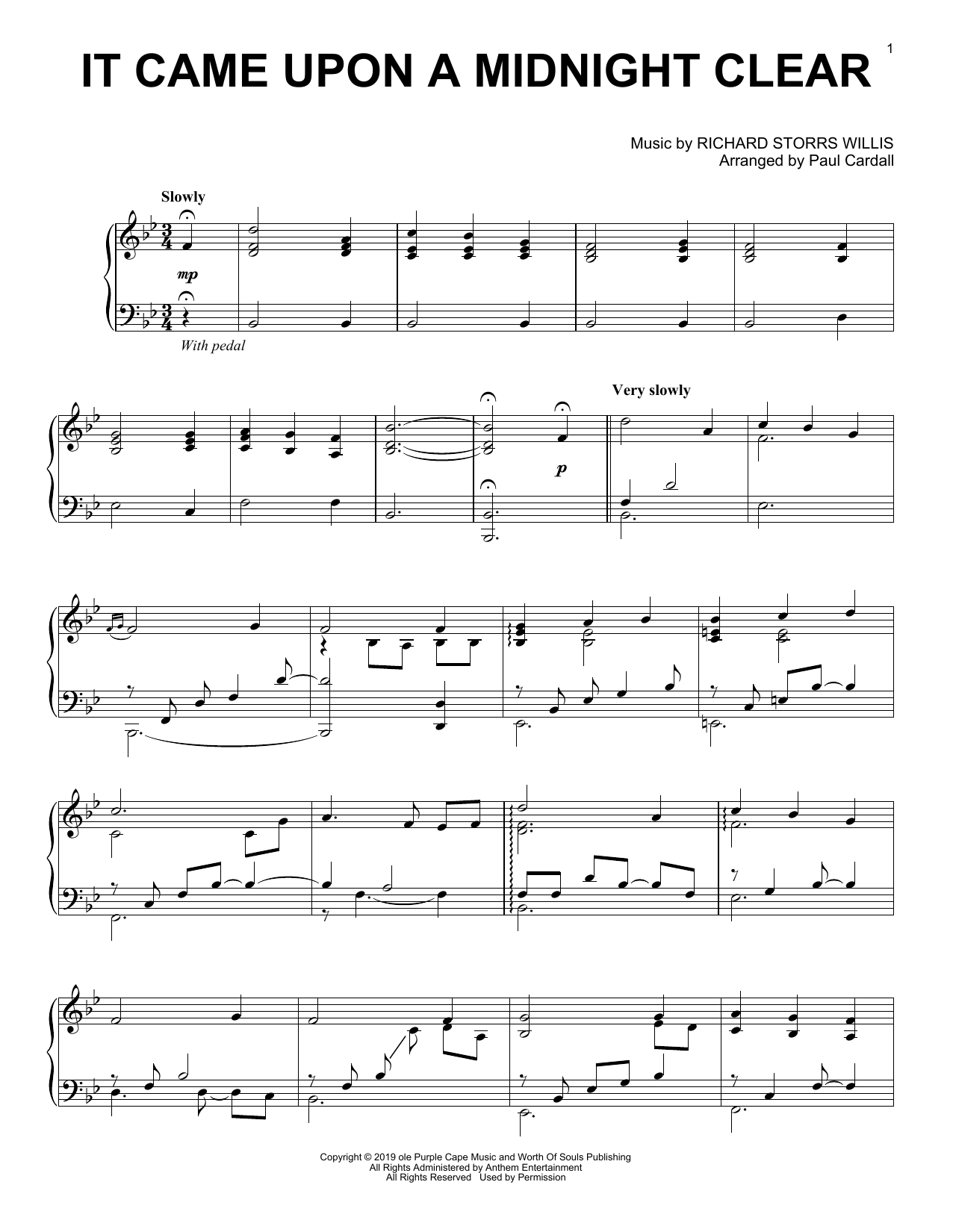 Download Edmund Hamilton Sears It Came Upon a Midnight Clear (arr. Pau Sheet Music