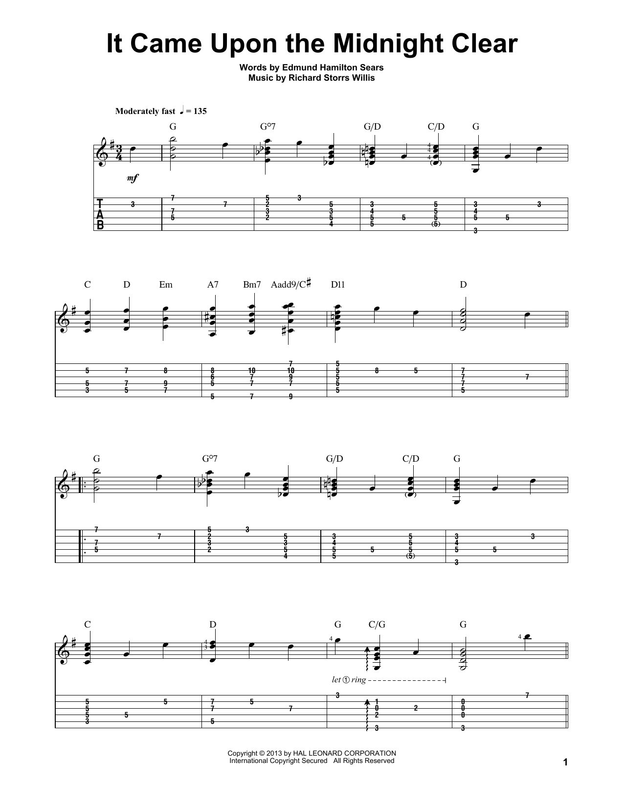 Download Jake Reichbart It Came Upon The Midnight Clear Sheet Music