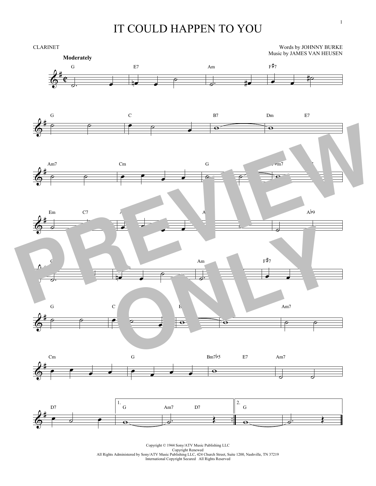 Download June Christy It Could Happen To You Sheet Music